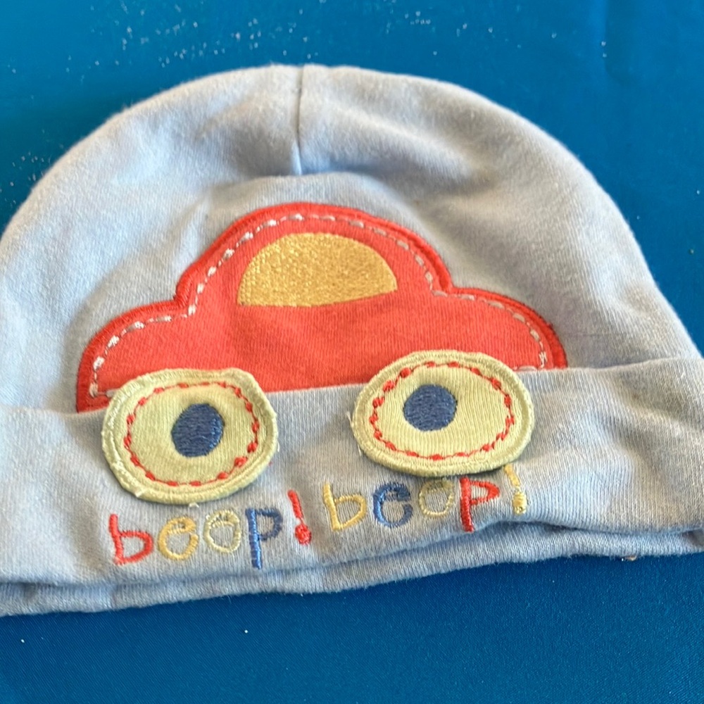 Gerber Blue Baby Beanie 0-6 months